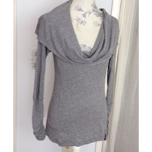 Zella Gray Cowl Neck Top - M